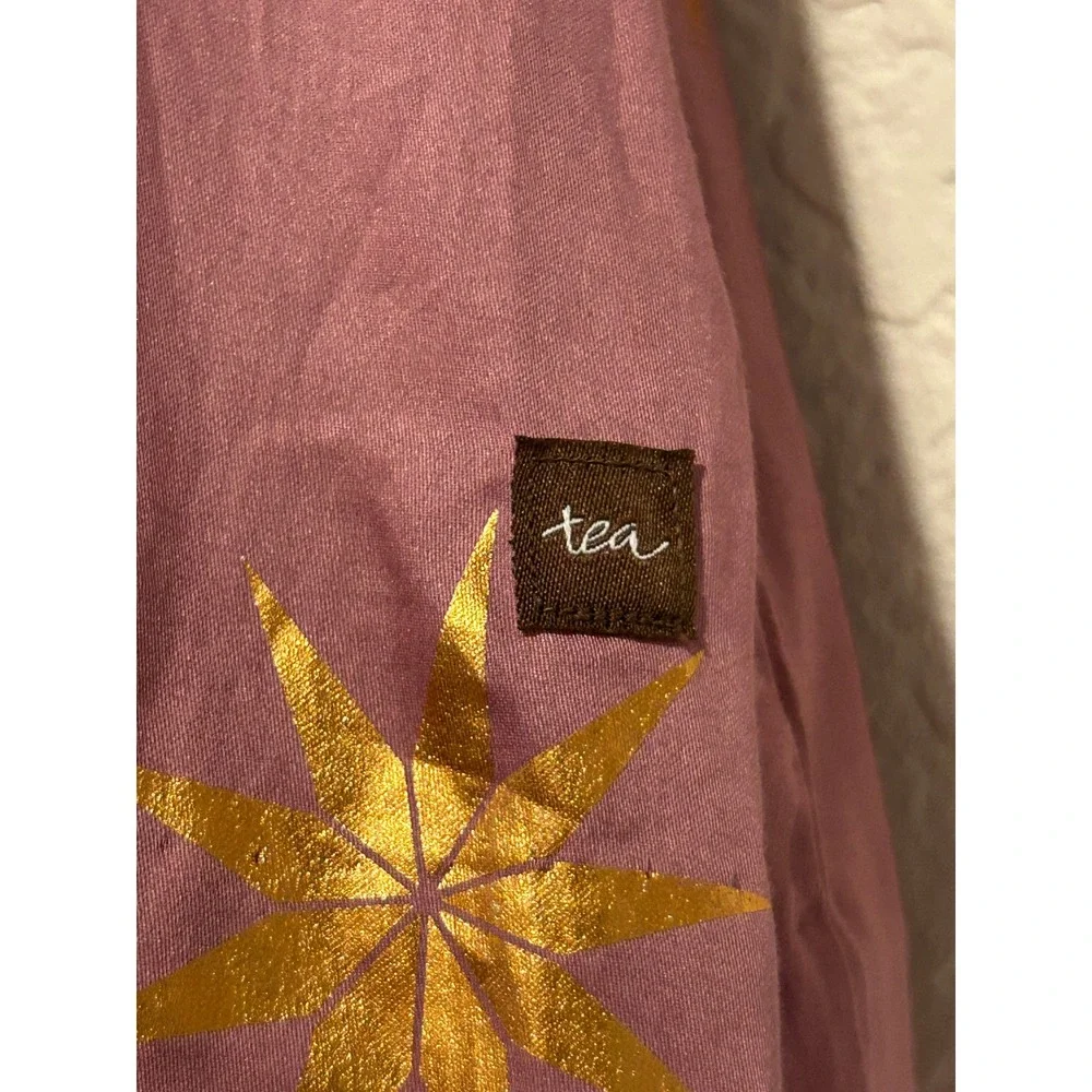 Tea‎ Collection Baby Girl Dress with Bloomers Sz 9-12M Pink Gold Scandi Star NWT